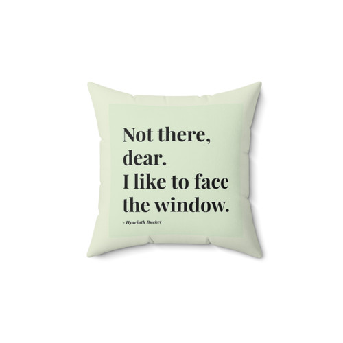 Hyacinth Bucket Sitcom Themed Decorative Pillow