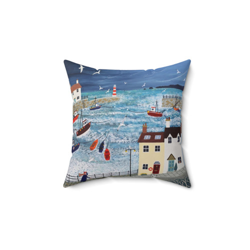 Stormy Harbour Pillow - Coastal Home Decor