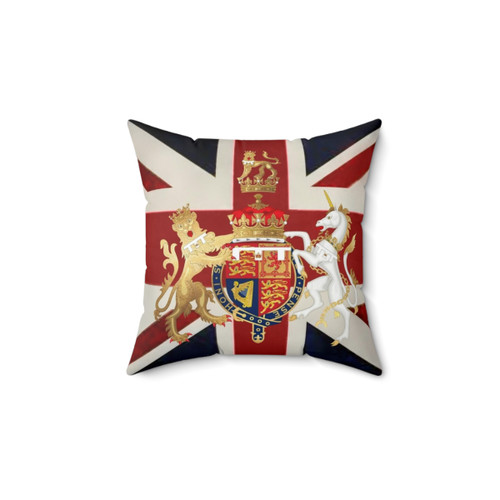 Union Jack Decorative Pillow with Windsor Insignia