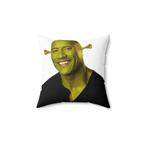 Shrek Dwayne Johnson Artwork Decorative Pillow