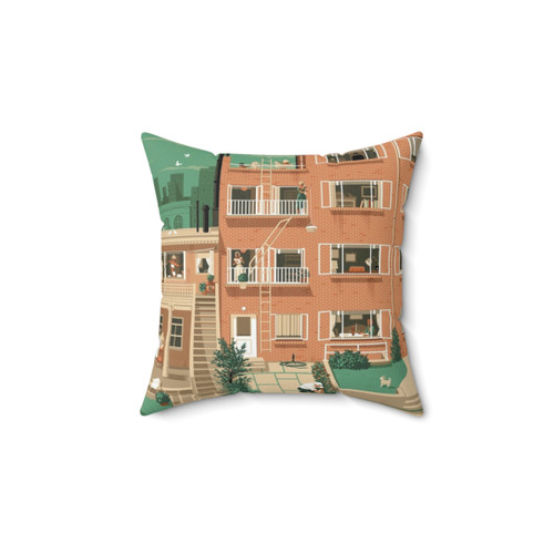 Rear Window NYC Pillow
