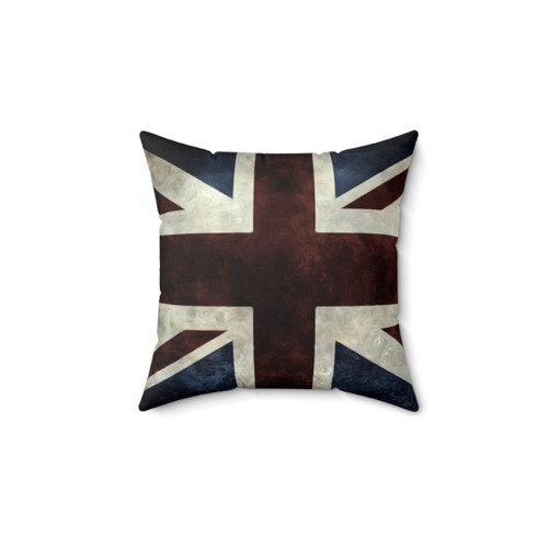 Distressed Union Jack UK Flag Pillow