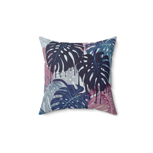 Monstera Leaf Tropical Pillow