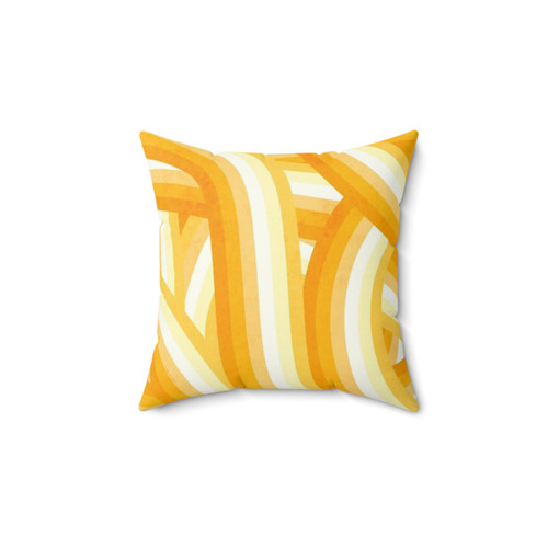 70s Style Rainbow Stripes Pillow