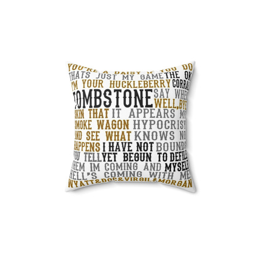 Tombstone Movie Quotes Decorative Pillow