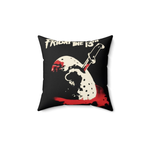 Friday the 13th Horror Movie Themed Decorative Pillow