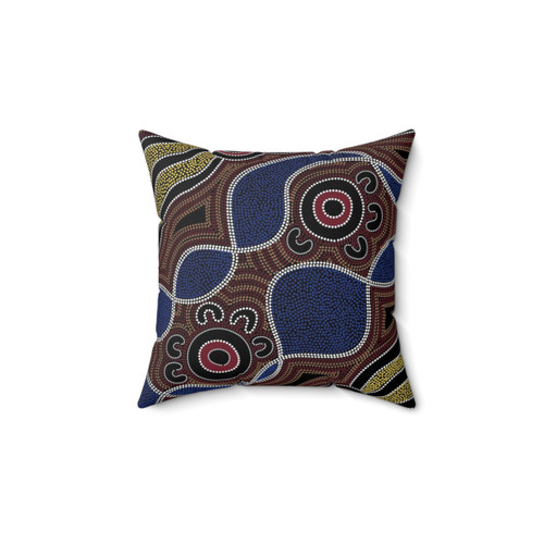 Aboriginal Art Dots Pillow