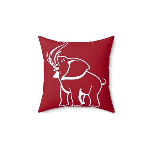 Delta Sigma Theta Red Elephant Pillow
