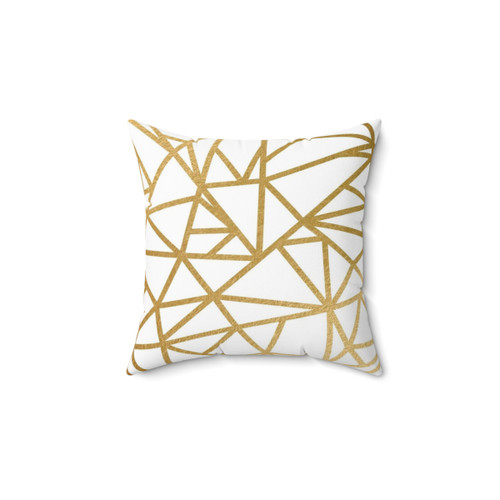 Geometric Mosaic Foil Throw Pillow