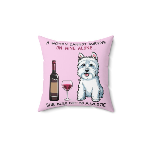 Westie Dog Funny Pillow for Dog Lovers