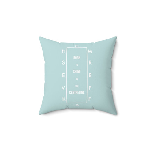 Dressage Arena Quote Pillow - Minimal Black and White Design