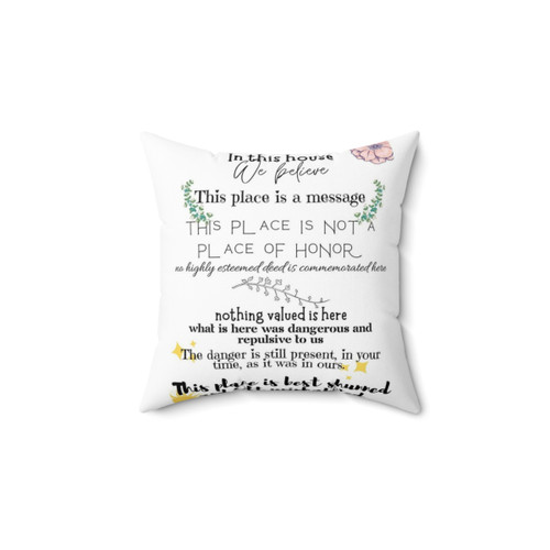 Long-time Nuclear Waste Warning Messages Pillow