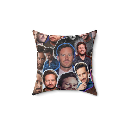 Armie Hammer Collage Pillow