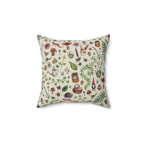 Cottagecore Light Green Pillow