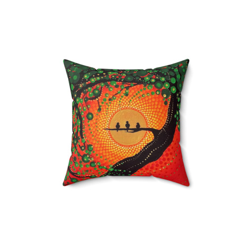 Rasta Three Little Birds Pillow - Jamaican Reggae Decor