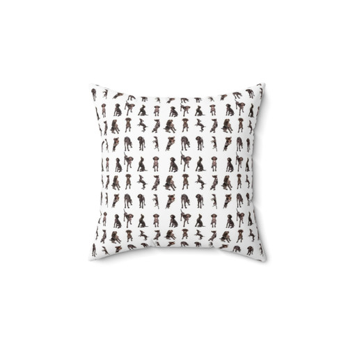 German Shorthaired Pointer Collage Decorative Throw Pillow