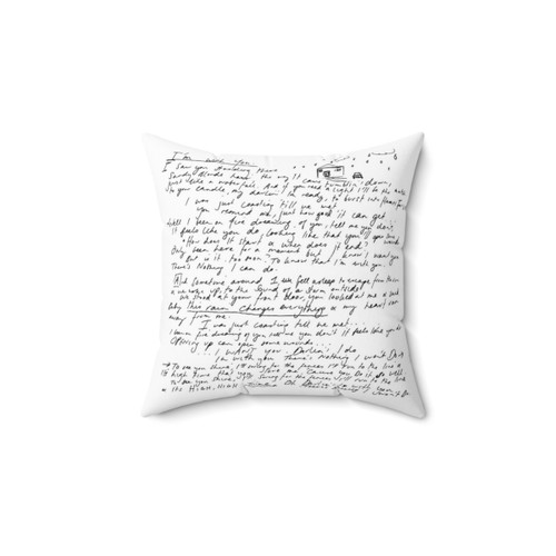 Vance Joy Handwritten Lyrics Throw Pillow