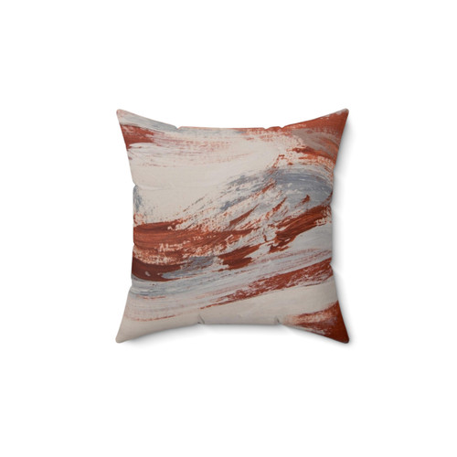 Rust, Slate and Earth Metallic Pillow