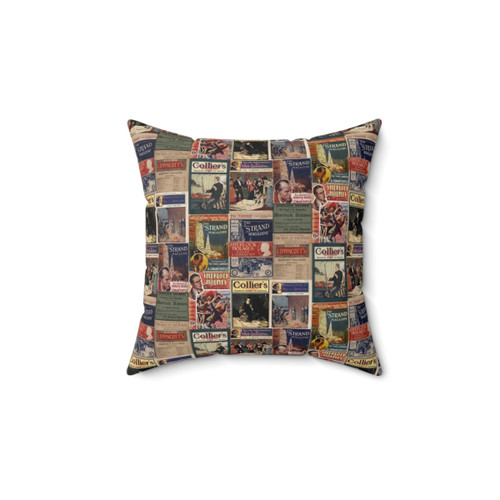 Sherlock Holmes Vintage Magazines Throw Pillow