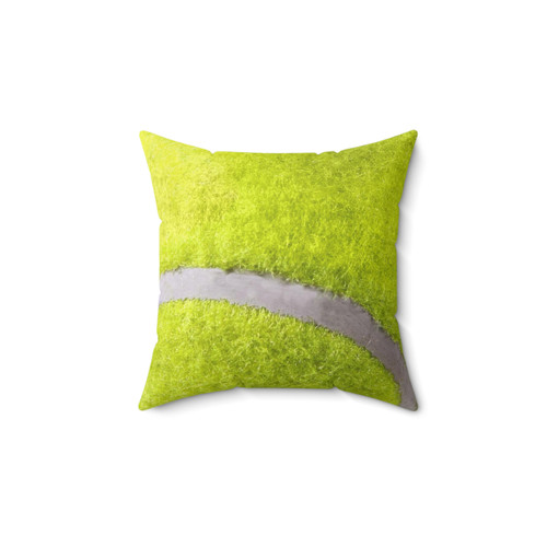 Sports Themed Throw Pillow with Tennis Ball Design