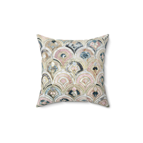 Art Deco Marble Tiles Pillow