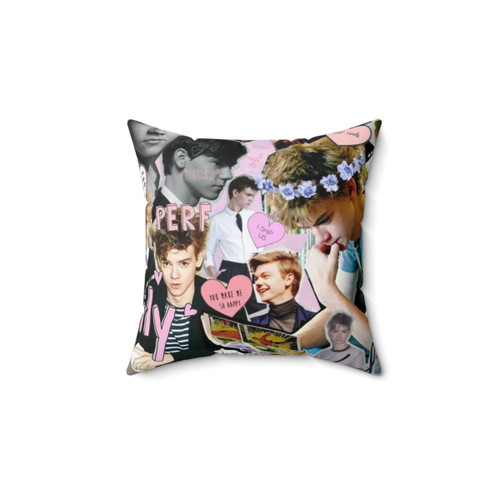Brodie Collage Decorative Pillow featuring Thomas Brodie-Sangster