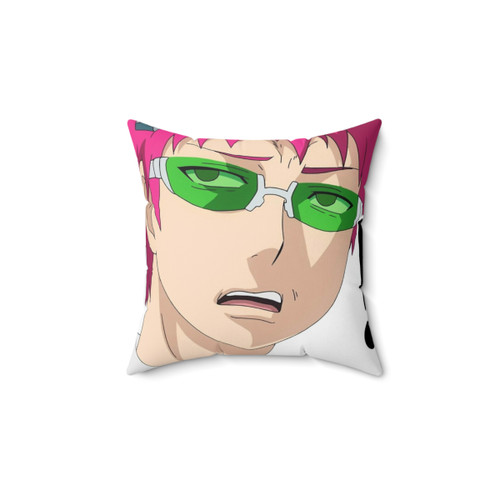 Saiki Kusuo Confused Face Anime Pillow