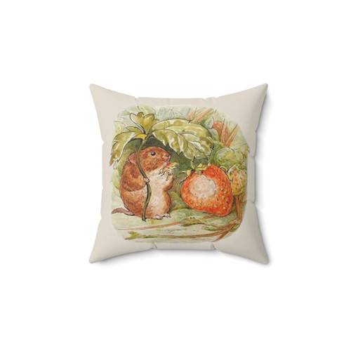 Cottagecore Decorative Pillow with Cute Calico Critters