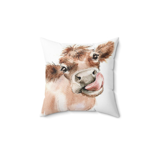 Funky Cow Decorative Throw Pillow