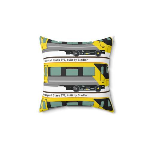 Merseyrail Class 777 Train Profile Pillow