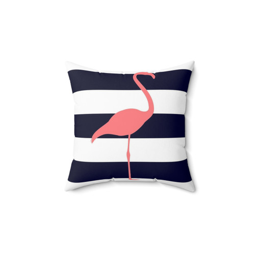 Tropical Flamingo Throw Pillow