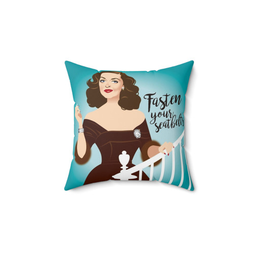 Classic Hollywood Fasten Your Seatbelt Pillow