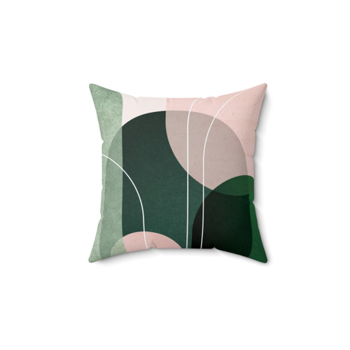 Mid-Century Arches 2-Pack Throw Pillows in Pink and Green