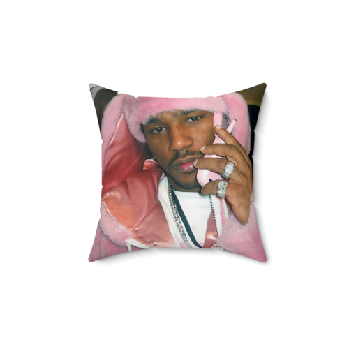 KILLA CAM Plush Pillow with Pink and Fur Design