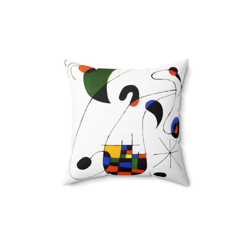 Vibrant Joan Miro Prints Decorative Pillow