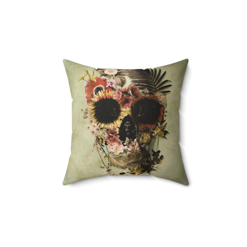 Garden Skull Light Pillow
