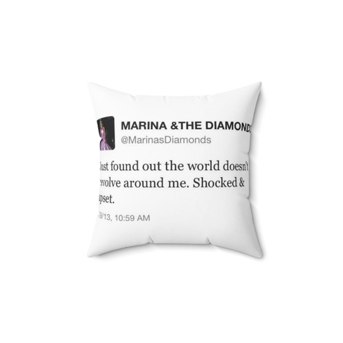 Marina and the Diamonds Tweet Themed Pillow