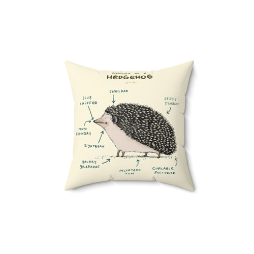 Hedgehog Pillow with Anatomical Design