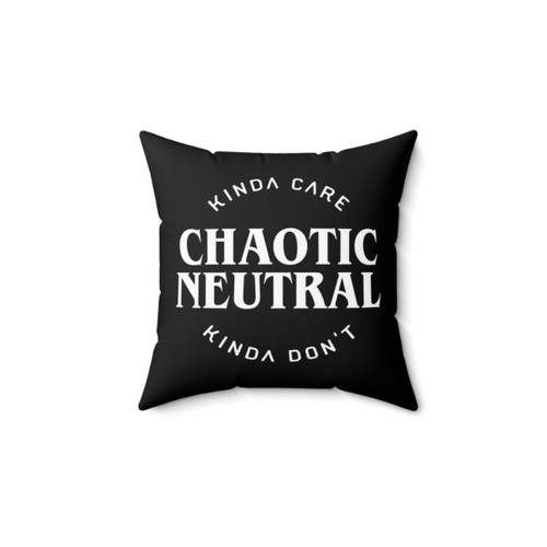 Chaotic Neutral Alignment Dungeons & Dragons Pillow