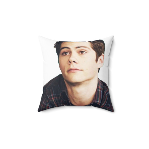 Dylan O'Brien Puppy Themed Decorative Throw Pillow