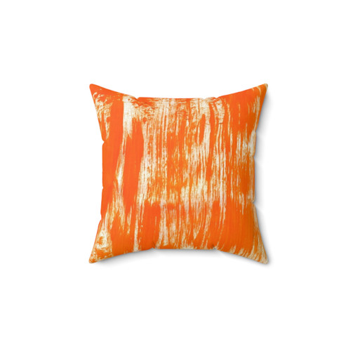 Orange Splash Decorative Pillow