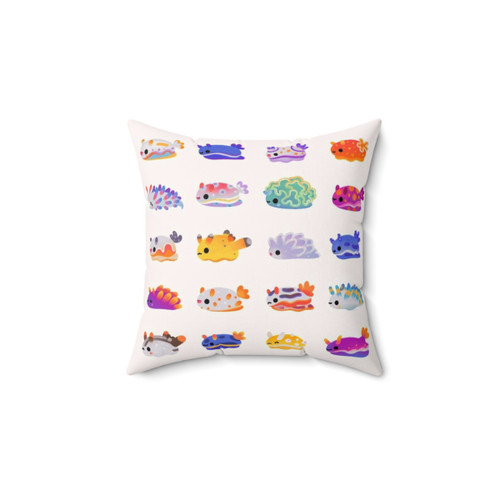 Vibrant Sea Slug Decorative Pillow