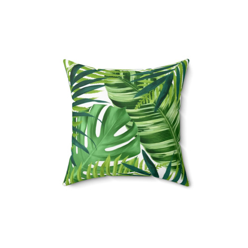 Tropical Leaves III Pillow - Botanical Decor
