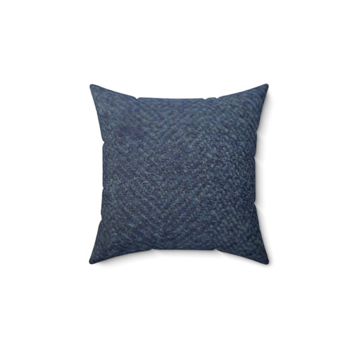 Blue Tweed Accent Pillow