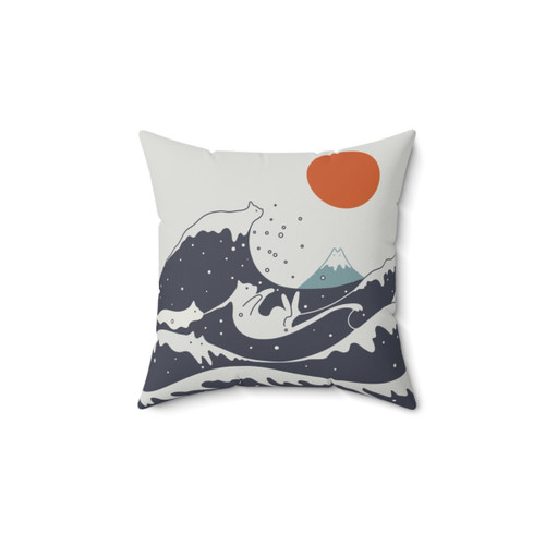 Cat Landscape 55A Pillow - Cozy Bedding for Cat Lovers