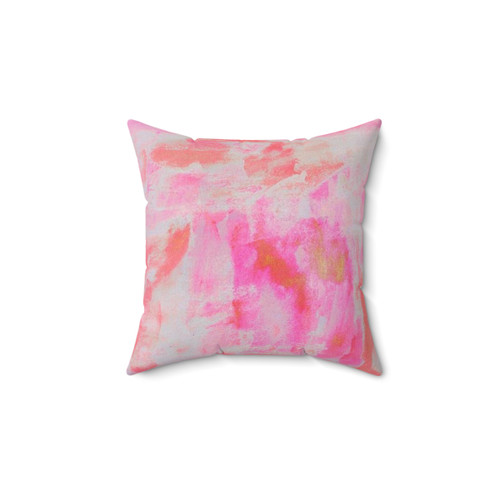 Cute brushed pink pillow for bedroom decor
