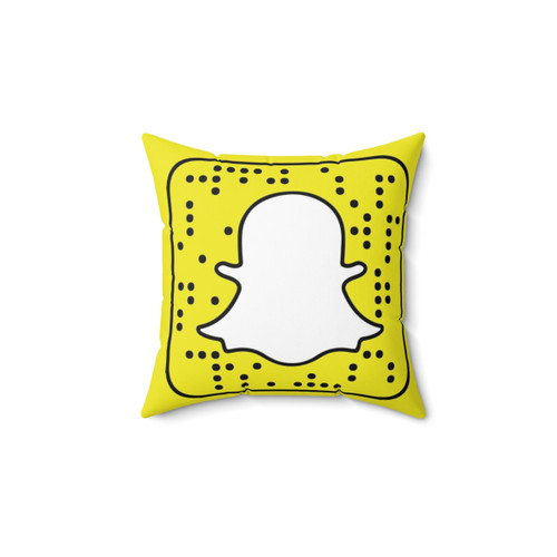 Snapchat Logo Decorative Throw Pillow