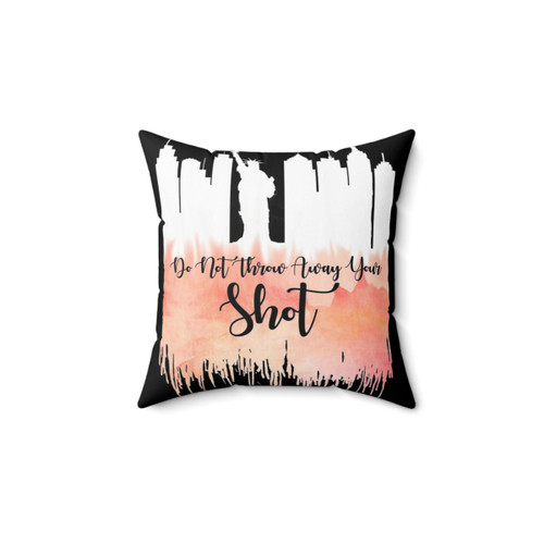Hamilton Broadway Pillow with My Shot Graphic Design