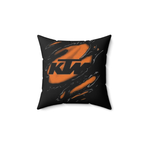 Motocross Themed Decorative Pillow