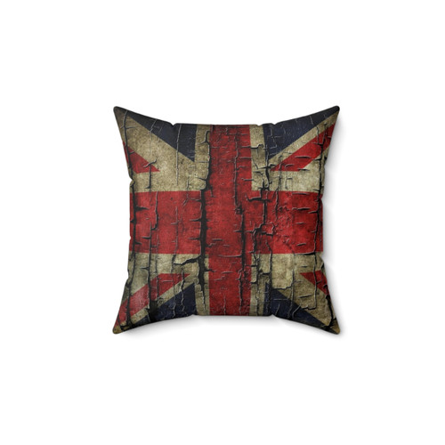 Vintage Union Jack Flag Pillow